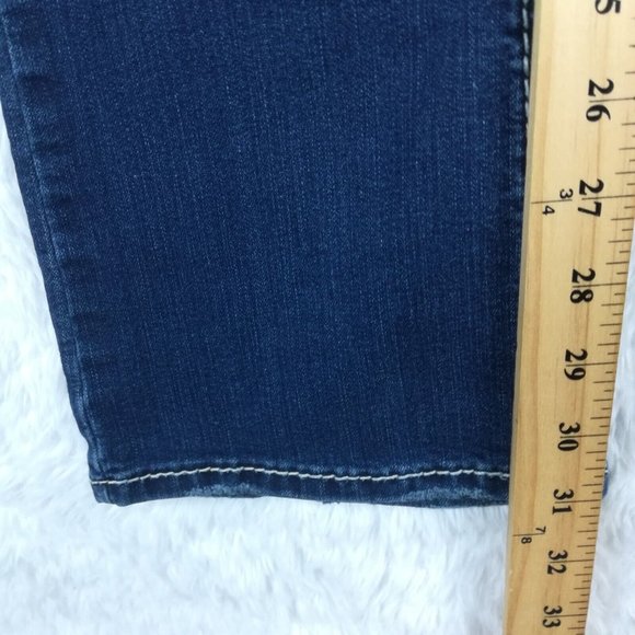 Silver Womens Jeans Suki Mid Slim Boot Cut Blue Denim Super Stretch Med Wash 27 - Picture 9 of 13